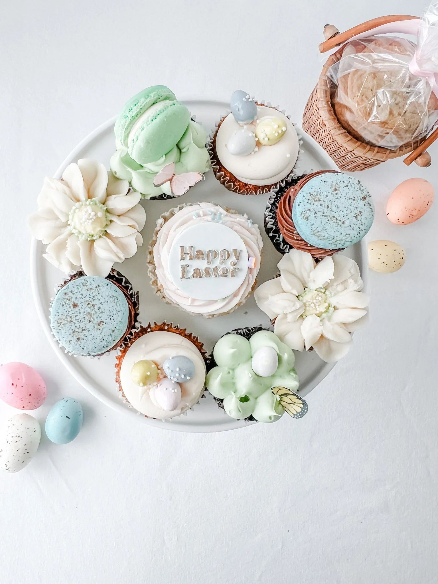 Flower-fetti Easter Cupcakes