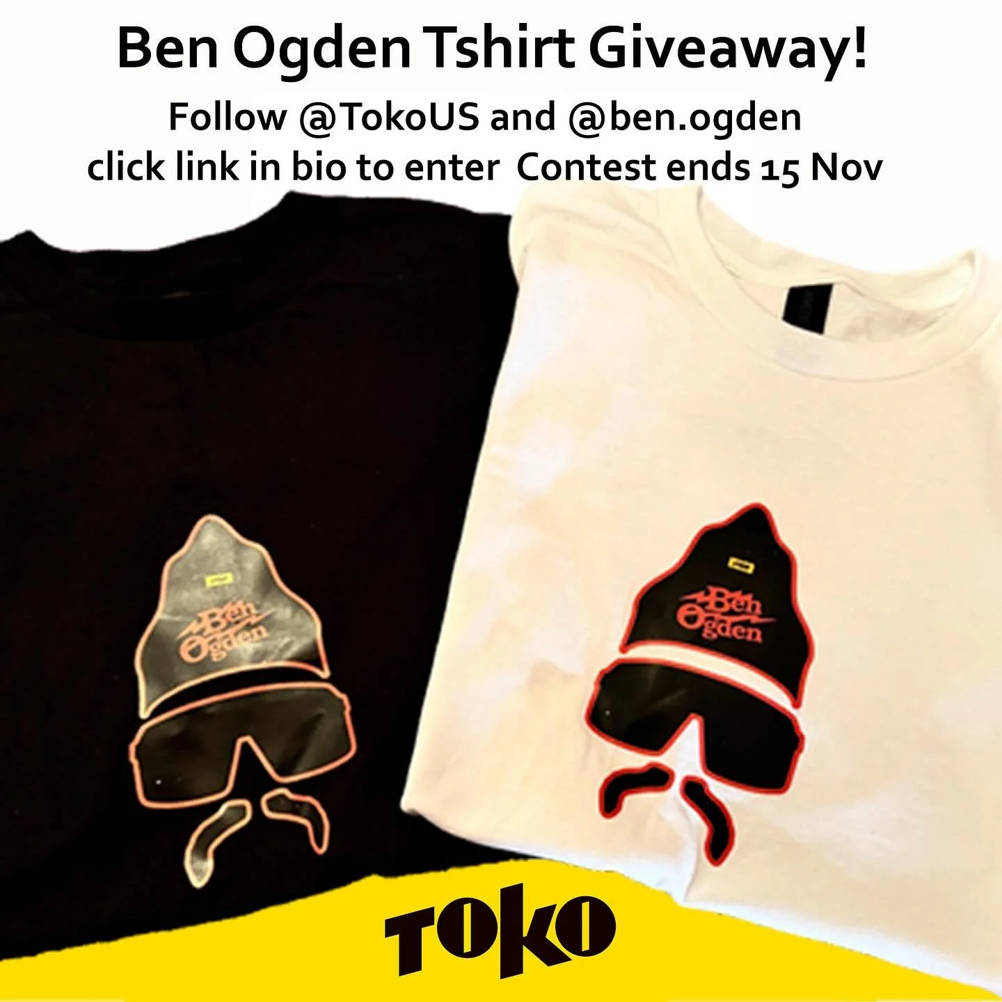 GIVEAWAY PEOPLE!!

To enter this giveaway first follow @tokous and me.  Then click the toko link in my bio to officially enter. There will be 10 lucky winners that can all select a toko/bogden tee shirt of their choice! Get after It people the winner