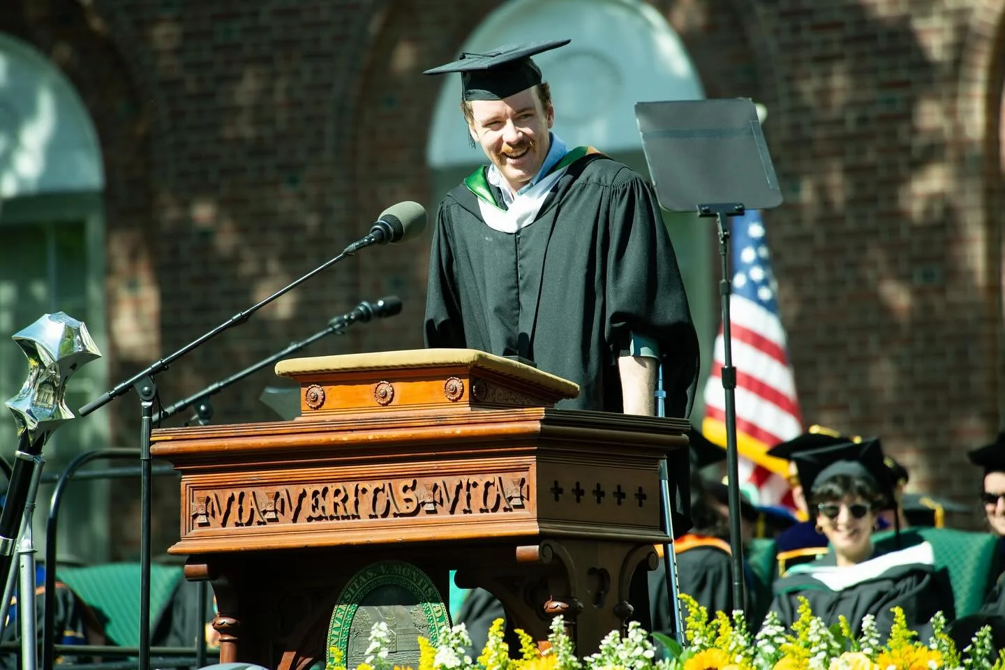 Do as I say not as I do 💭

Such an honor to get to speak at UVM graduation this morning! Congrats to the class of 2026 🍾

Thanks for the great photo Andy Duback 📸