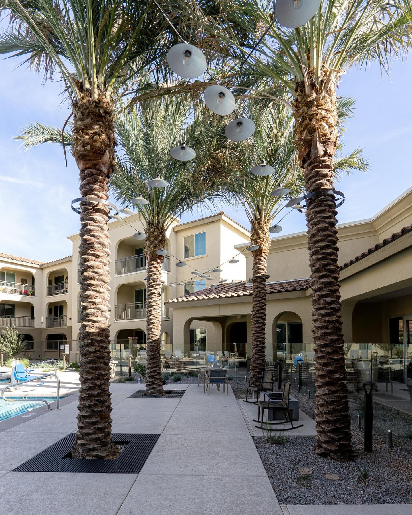 Exterior amenities that make your home feel like a resort! 🌴

Featured is Greystar Marana, a new construction active adult community in Tucson, AZ. The exterior amenities include a pool with cabanas, a built-in barbeque, and fire pits throughout. 

