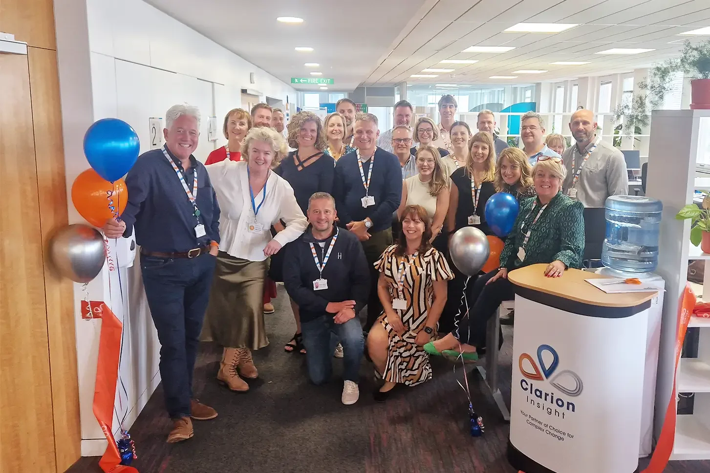 Clarion team together in the office