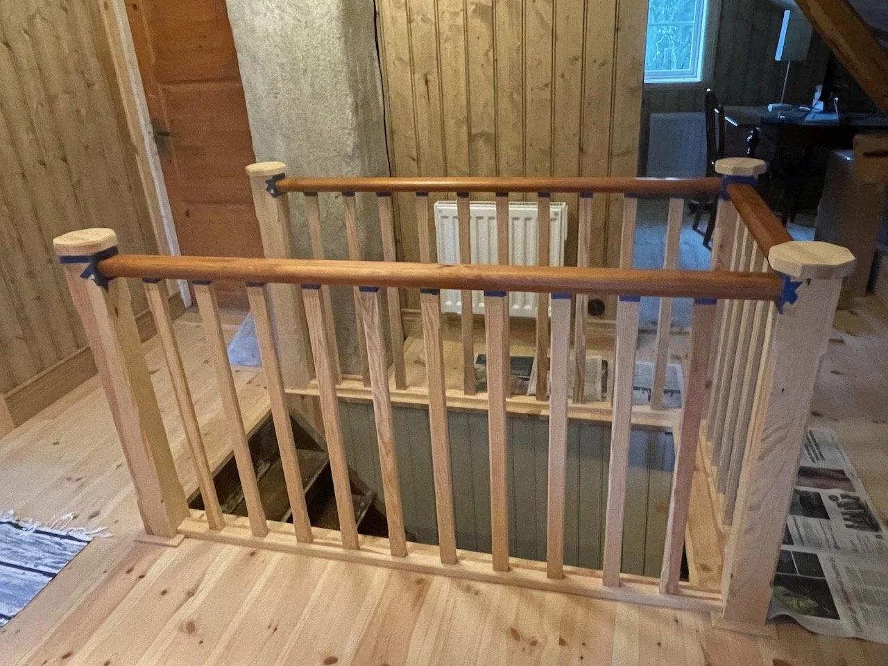 New railing stair case in an old 19th century home