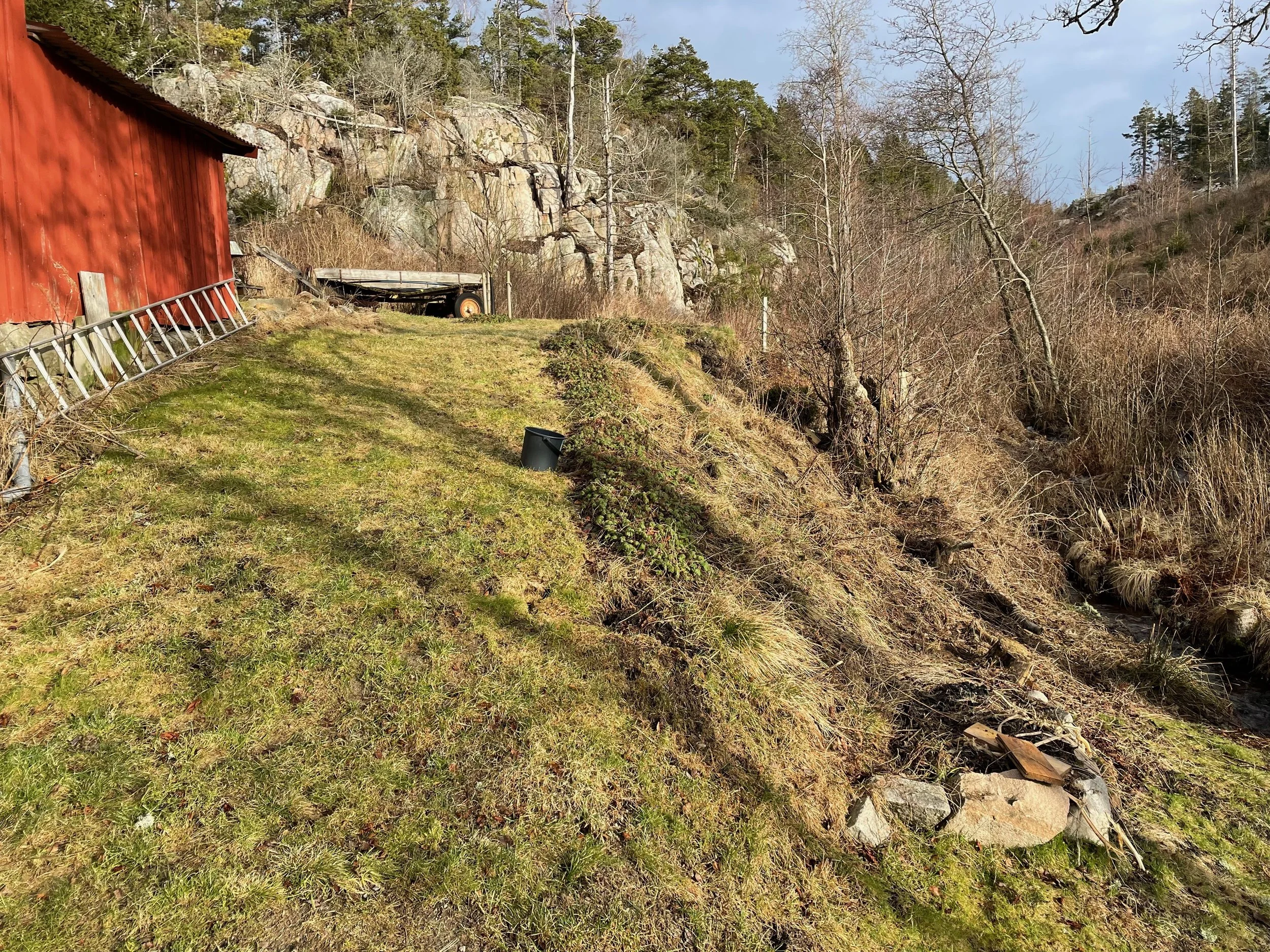 Turning a Slope into a Stone Terrace
