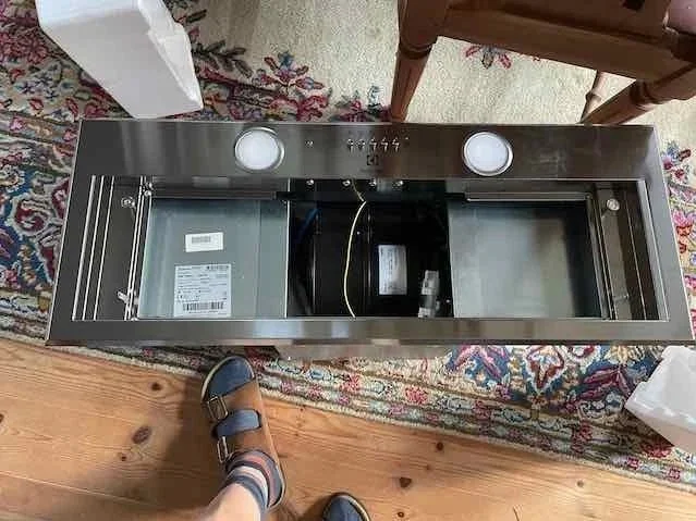 Before installation kitchen fan