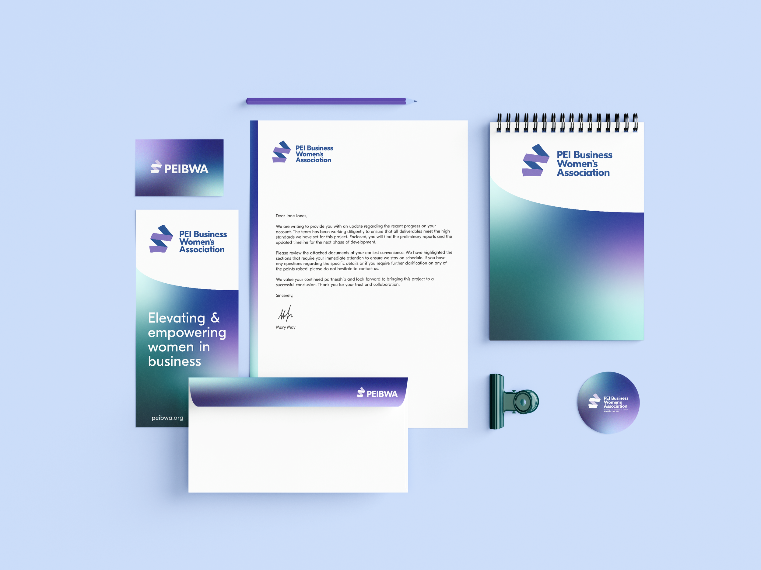 PEI Business Women's Association Visual Identity by Hijinks Design Agency