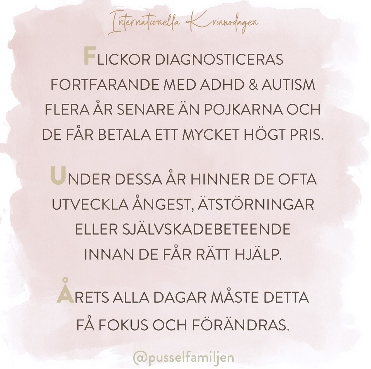 Arbetet forts&auml;tter.
Outtr&ouml;ttligt.
👊🏼🤎👊🏼

#internationalwomensday #flickormedautism #flickormedadhd #pusself&ouml;r&auml;lder #pusselmamma #pusselpappa #pusselfamilj #npf #adhd #autism #npff&ouml;r&auml;lder #funkisfamilj #barnmednpf #b