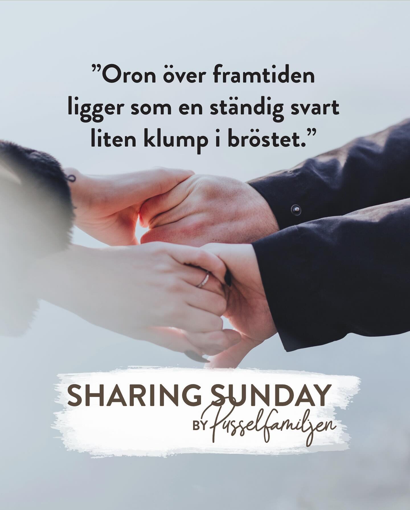 SHARING SUNDAY 🤎

Dags f&ouml;r v&aring;r Sharing Sunday igen och idag &auml;r det en Pusselmamma som delar med sig av sin vardag och sin oro f&ouml;r framtiden. 

K&auml;nner du igen dig kanske? 

Visa g&auml;rna ditt engagemang till den f&ouml;lja