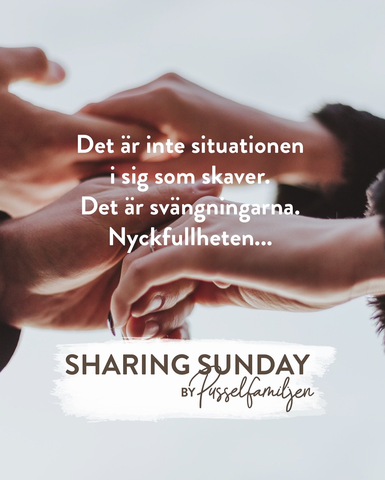 SHARING SUNDAY 🤎

Idag f&aring;r vi l&auml;sa och ta del av en Pusselmammas tankar och reflektioner 🙏🏼 🤎

Stort tack f&ouml;r ditt bidrag, &rdquo;Pusselmamma&rdquo;.

💬  Kommentera g&auml;rna och visa ditt engagemang till den Pusselmamma som bid