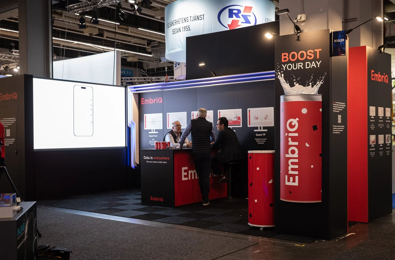 Stand Svenska Mässan Elfack Embriq