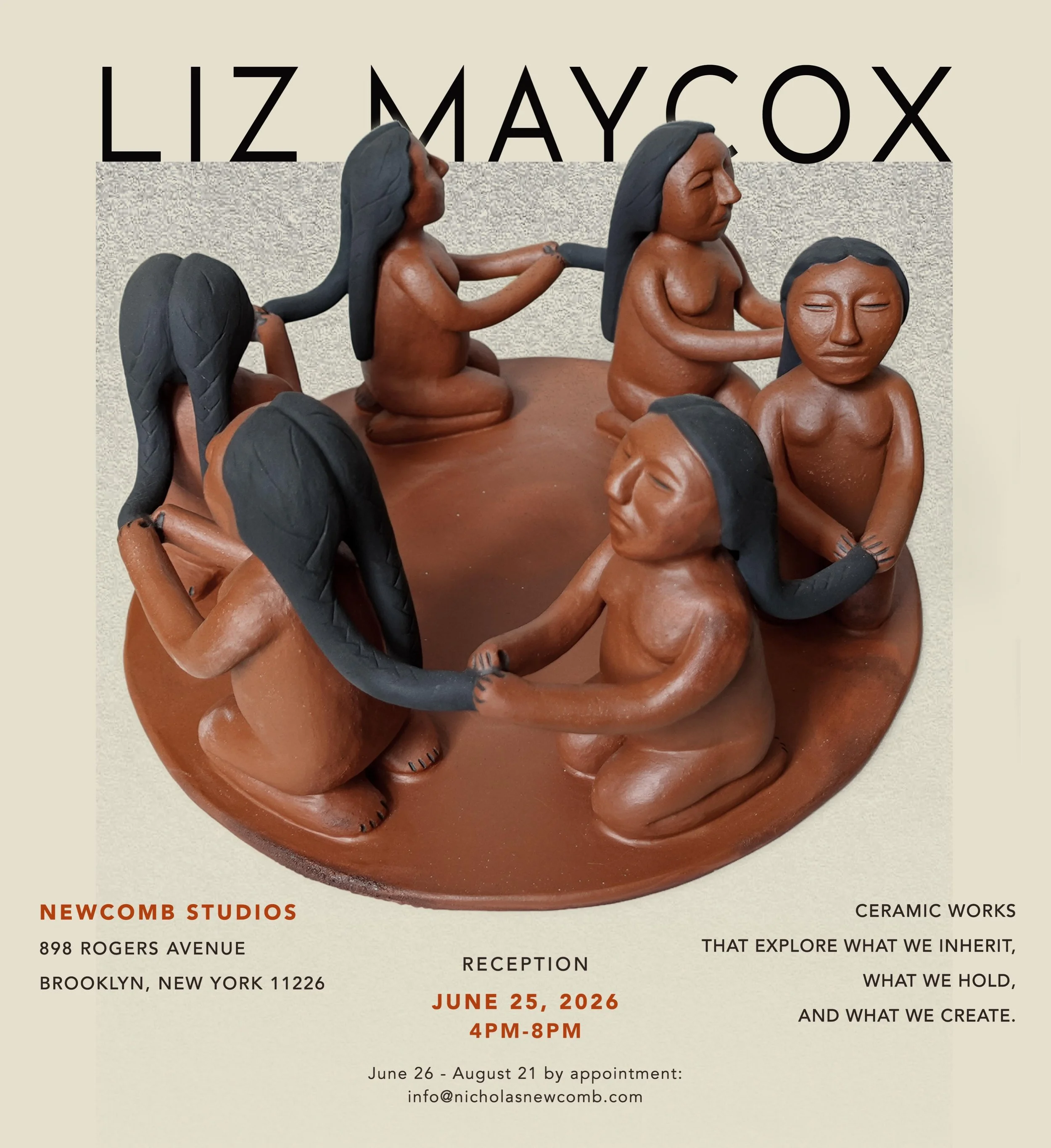 Excited for the opportunity to share some of my recent work at @newcombstudios later this month. 

Opening reception
June 25, 6-9pm

#ceramics #clay #artopening