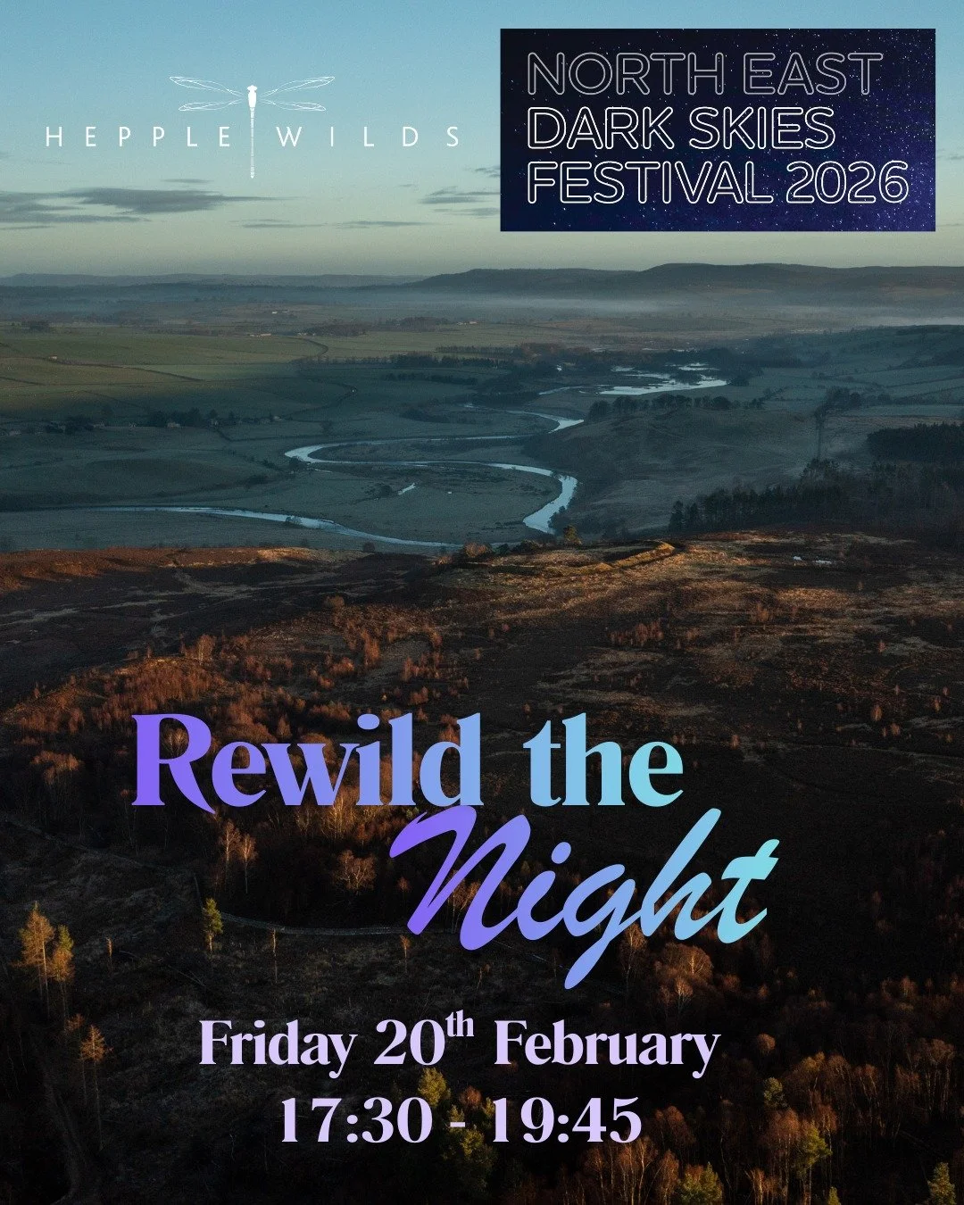 Gather round the fireside at Hepple as we host a special event as part of the North East Dark Skies Festival 2026 with @visitkielder - Rewild the Night. Starting at 17:30 we will meet with a hot chocolate or Hepple Spirits cocktail before heading out