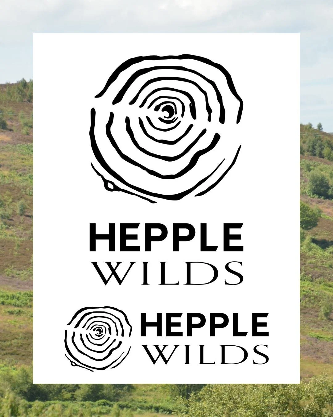 Time for a refresh - we've updated our logo! Following on from some conversations last year between @roseferraby and @walter_at_hepple, they came up with some initial drawings for what a new logo for Hepple Wilds could look like. Rock art, present in