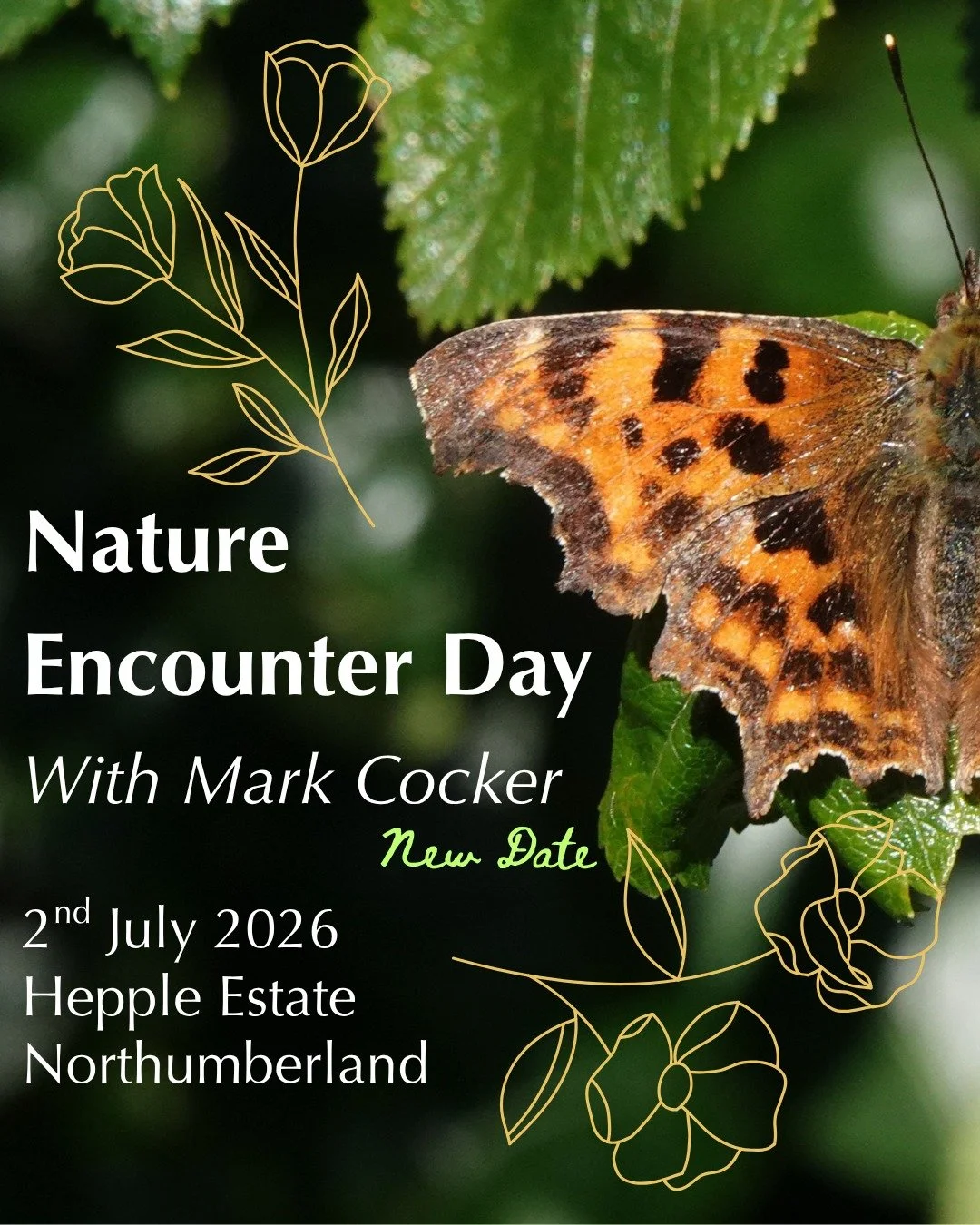 An in-depth peer into the world of Nature. This is a new creation: a day of noticing nature and exploring why it's so important to us, with expert naturalist and author Mark Cocker. Running on 2nd July 2026 with limited tickets. A truly brilliant tim