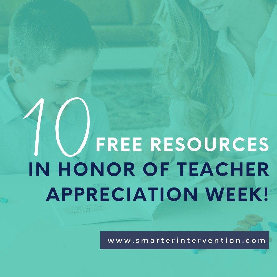 In honor of Teacher Appreciation Week, we are sharing 10+ free resources! ⁠
⁠
🗨️ Comment below &amp; let us know which of these resources you want and we'll send you a link where you can download it! ⁠
⁠
Thank you for all that you do - we appreciate