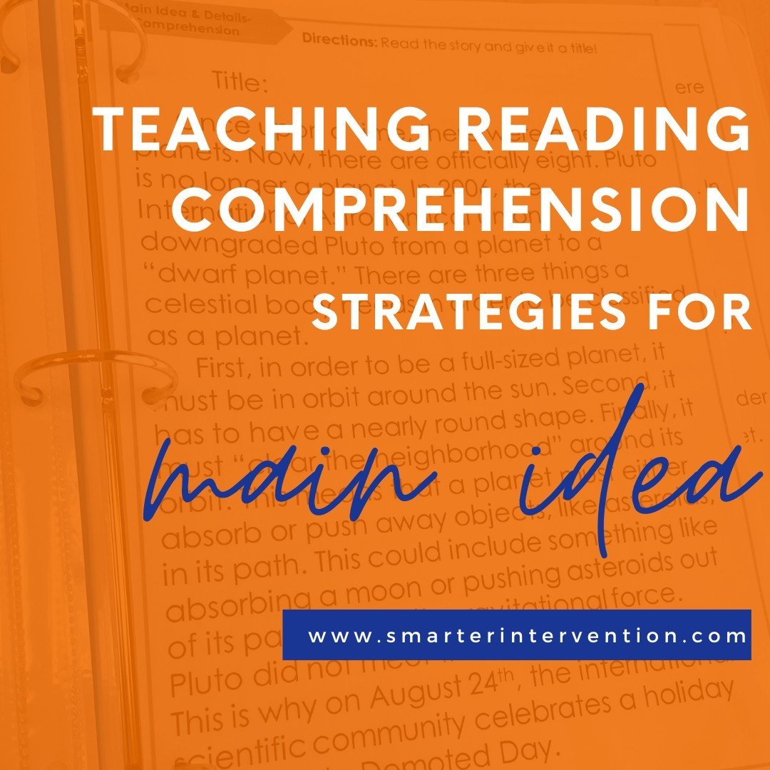 Do your students ever struggle to figure out the main idea of a story or passage they've just heard or read?⁠
⁠
This is really common because it&rsquo;s a tricky concept! And, we&rsquo;re here to share our explicit teaching strategy to help students 