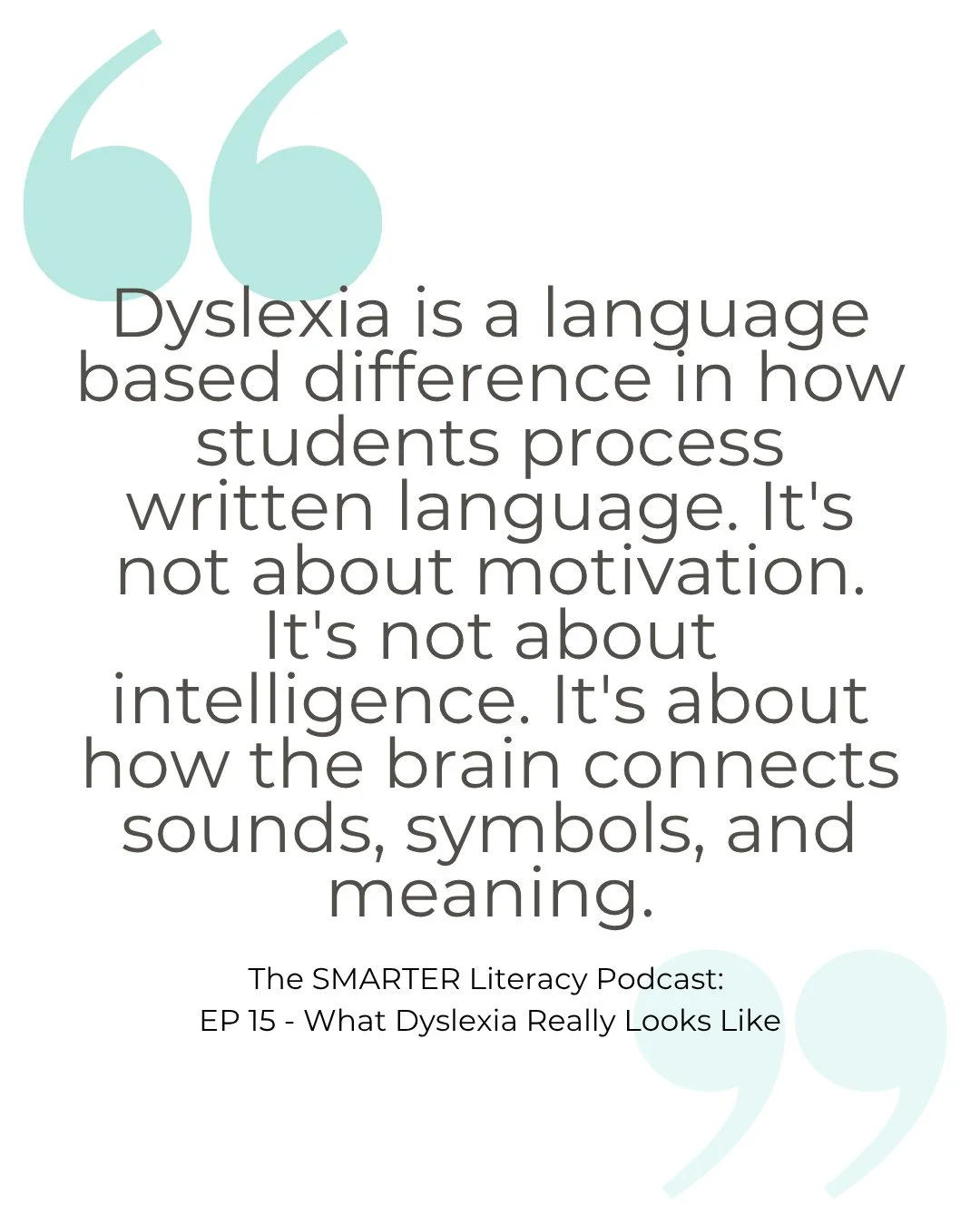 &ldquo;Dyslexia is a language-based difference in how students process written language. It&rsquo;s not about motivation. It&rsquo;s not about intelligence. It&rsquo;s about how the brain connects sounds, symbols, and meaning.&rdquo;⁠
⁠
This powerful