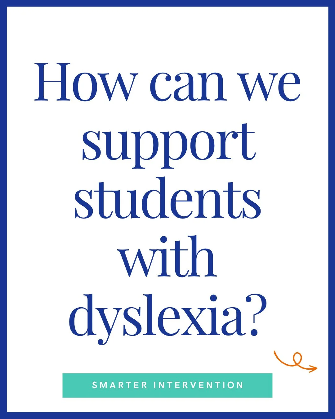 How can we best support students with dyslexia? 🤔⁠
⁠
It starts with more than just instruction. Students thrive when we provide:⁠
⭐ Accurate identification⁠
⭐ Targeted instructional support⁠
⭐ Thoughtful accommodations⁠
⭐ Emotional support⁠
⁠
Want t