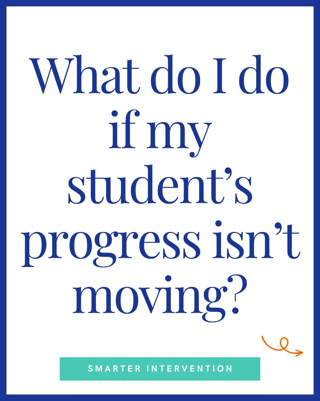As educators, we&rsquo;ve all worked with a student week after week and seen little to no growth. It&rsquo;s frustrating, disheartening, and can sometimes feel like a reflection of us.⁠
⁠
But stalled progress isn&rsquo;t failure. It&rsquo;s informati