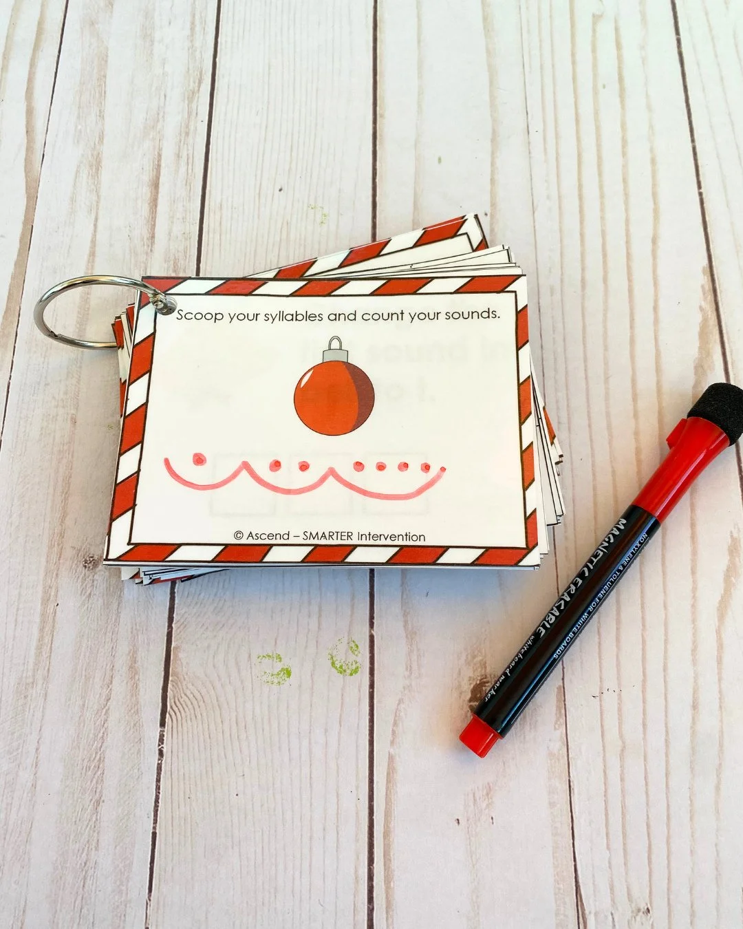 Give your students a festive boost in phonological awareness this holiday season ❄️🎄🕎⁠
⁠
These free task cards make practice fun and effective. Students work on rhyming, blending, and segmenting while you get a low-prep activity perfect for centers