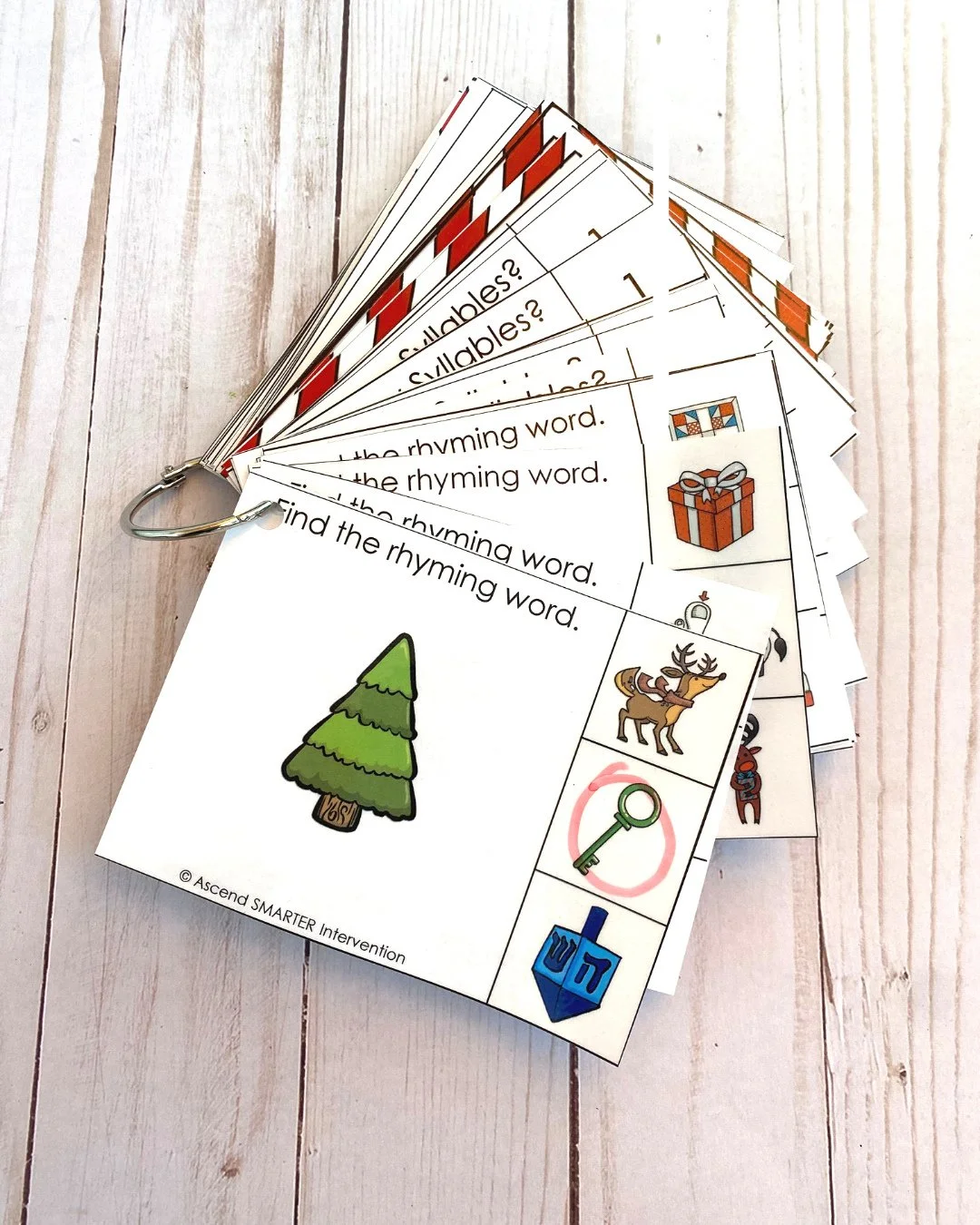 Give your students a festive boost in phonological awareness this holiday season ❄️🎄🕎⁠
⁠
These free task cards make practice fun and effective. Students work on rhyming, blending, and segmenting while you get a low-prep activity perfect for centers