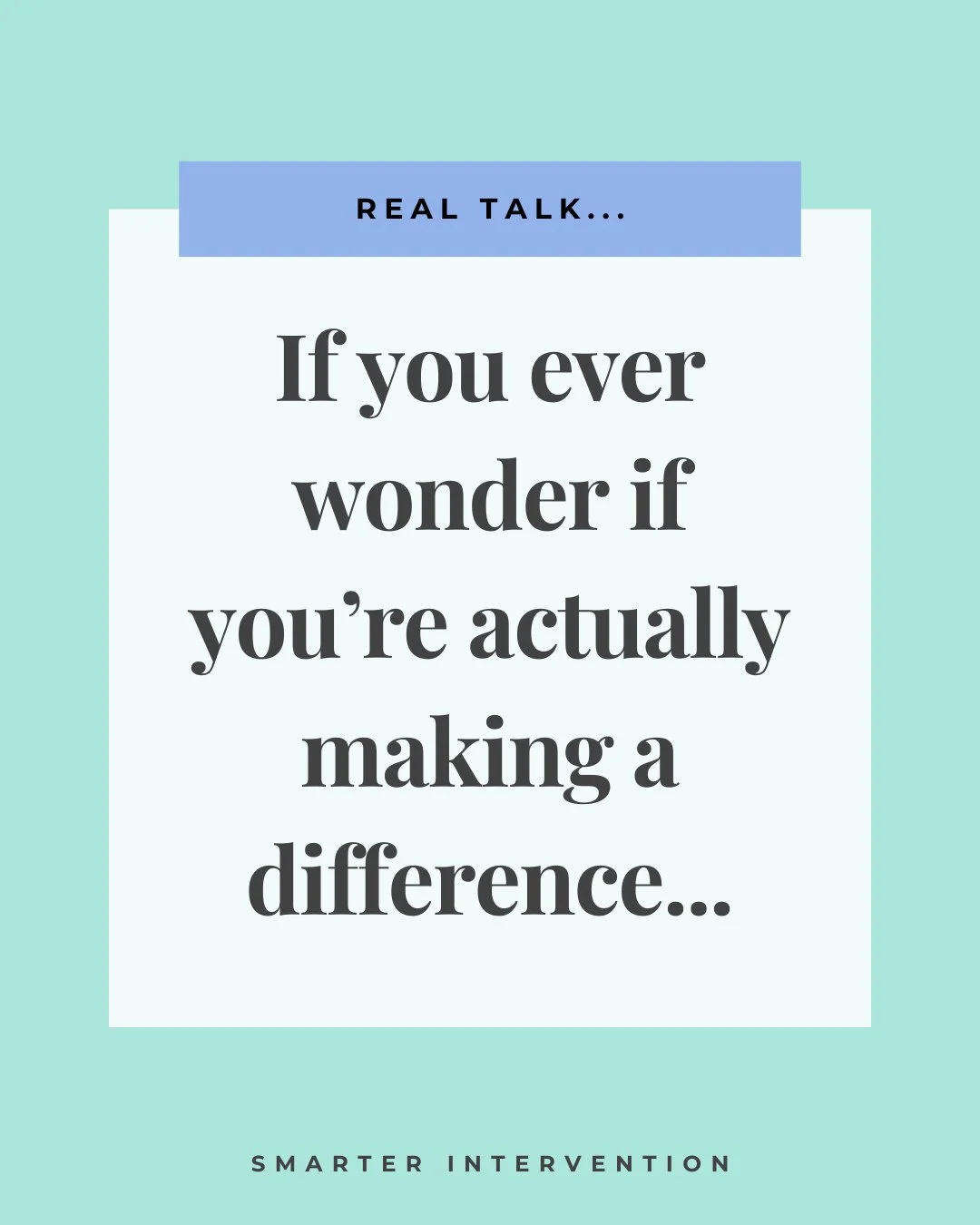 Sometimes, when we are so busy with lesson planning, student reports, delivering instruction, and managing an ever-growing to-do list, it can be so easy to fall into the trap of, "Am I really making a difference?" ⁠
⁠
If you've ever questio