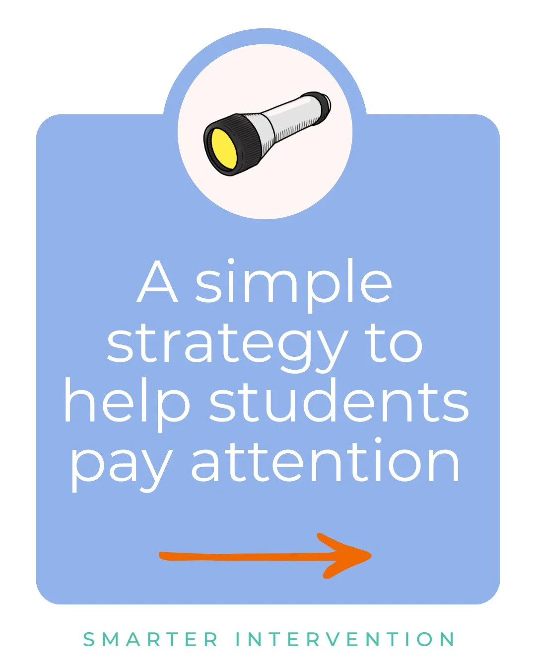 We've been talking a lot about executive functioning recently, and wanted to share a simple strategy that has made a big difference for our students &amp; their ability to attend to their tasks. ⁠
⁠
At first, when we were working on building attentio