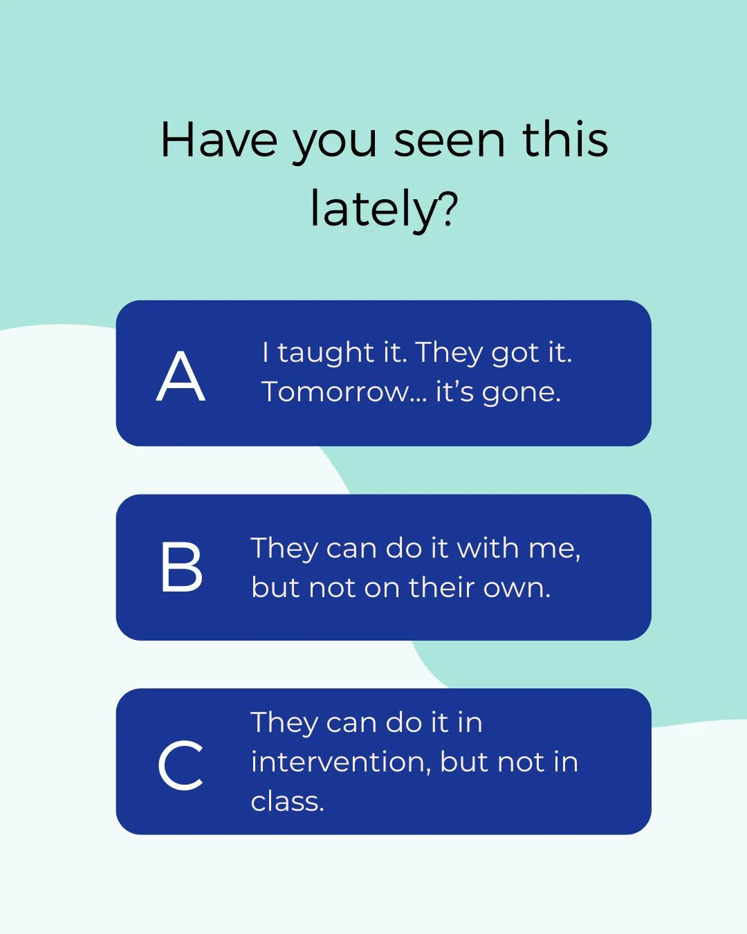 I had a conversation with an educator today that I can&rsquo;t stop thinking about. We were talking about her literacy instruction, what's working, what's not...⁠
⁠
She said, &ldquo;I feel like I&rsquo;m spinning in circles.&rdquo;⁠
⁠
She teaches the