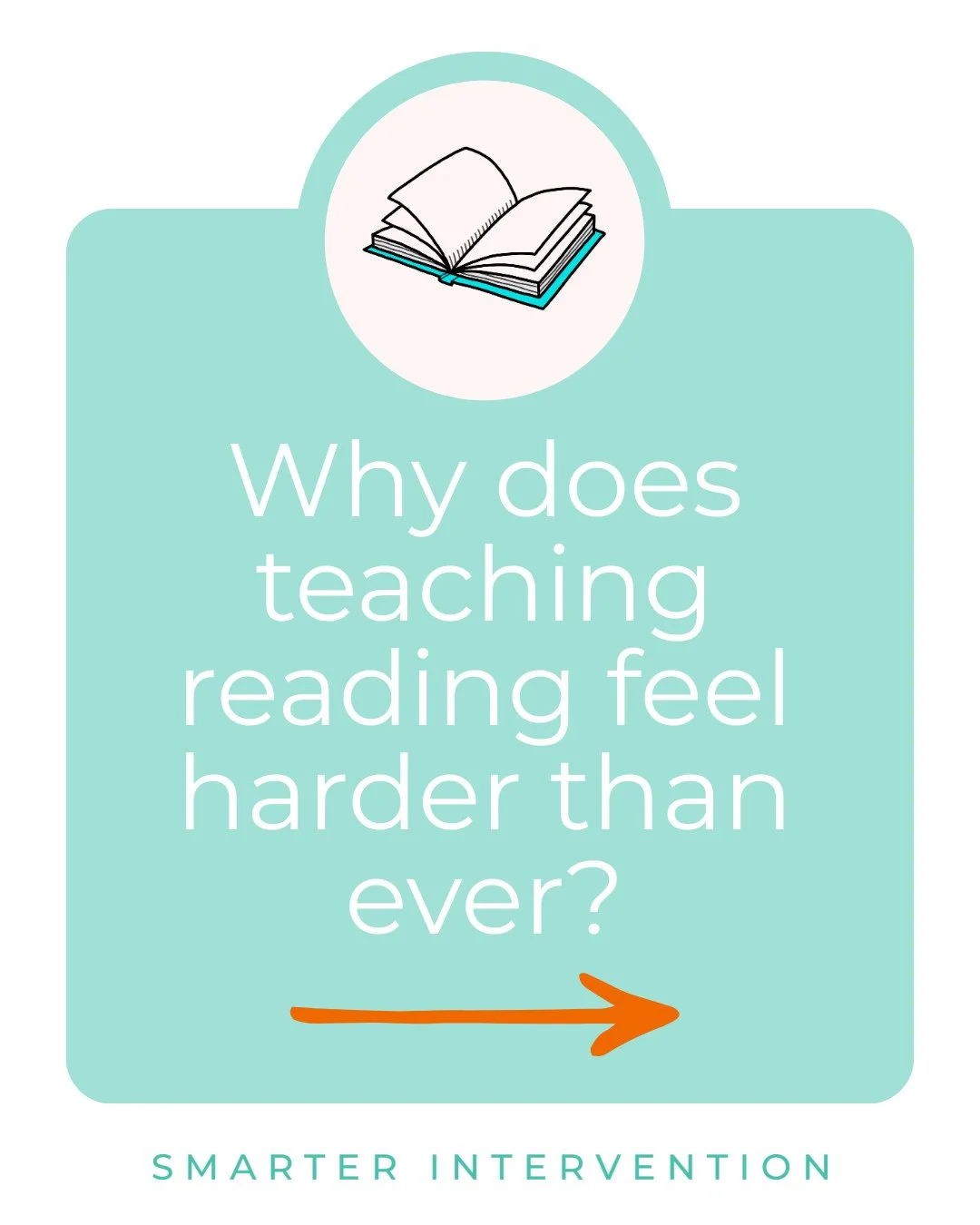 I recently talked with a teacher who said... ⁠
⁠
"Teaching reading feels harder than ever right now." ⁠
⁠
And it's true. Teaching reading does feel harder. ⁠
⁠
It's not just that expectations are higher, or that we have to hit more standard