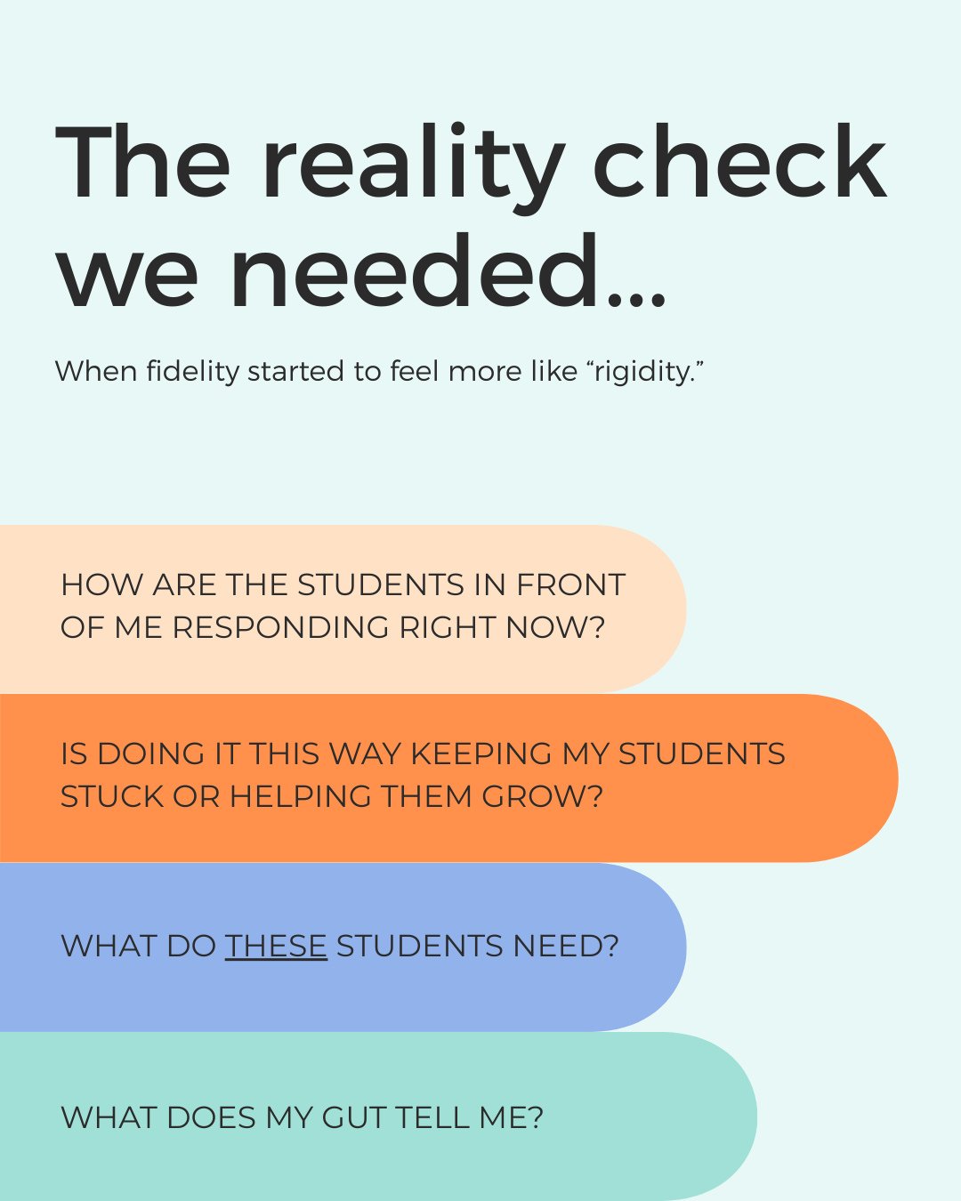 I'll never forget the time I was presenting at a literacy conference and a woman came up to tell me that I would never be successful in this field.⁠
⁠
You see, while I had been speaking with her, I mentioned that when I am teaching my students, I use