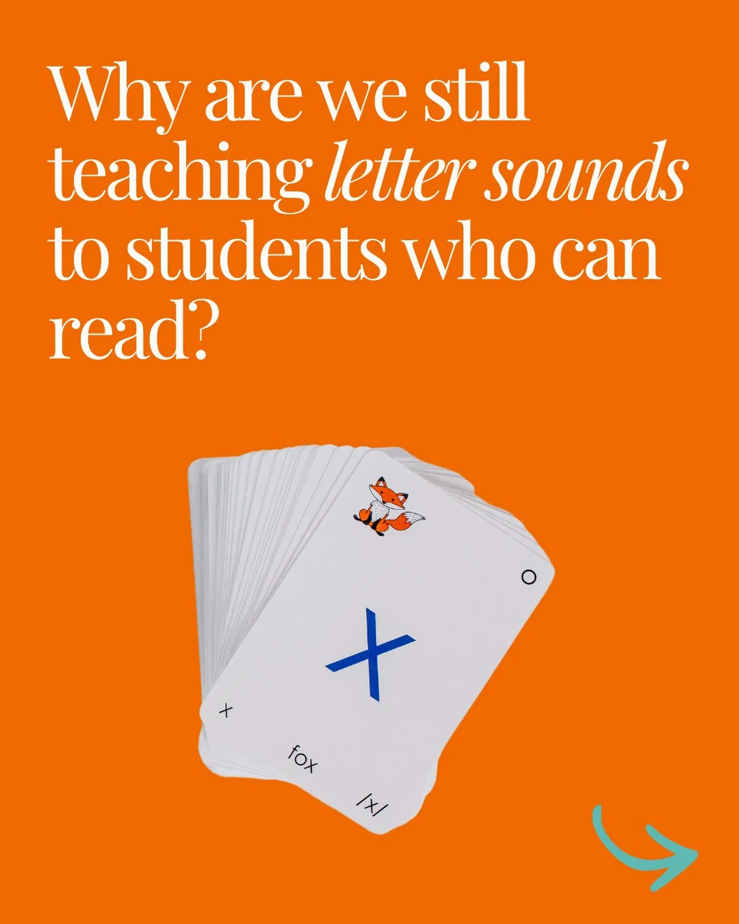 I was working with a group of educators a few weeks ago, and a frustrated 2nd-grade teacher asked a really amazing question. ⁠
⁠
Why are we still teaching letter sounds to students who can read?!?!🤨⁠
⁠
I get it. We're so busy, and especially once we