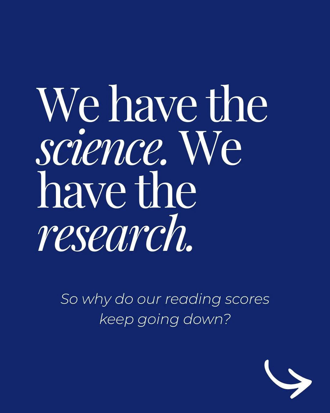 I have had so many conversations with district leaders, administrators, and educators who just want a solution. ⁠
⁠
Everyone is tired of searching for the next skill, the next strategy, the next curriculum that's finally going to solve this challenge