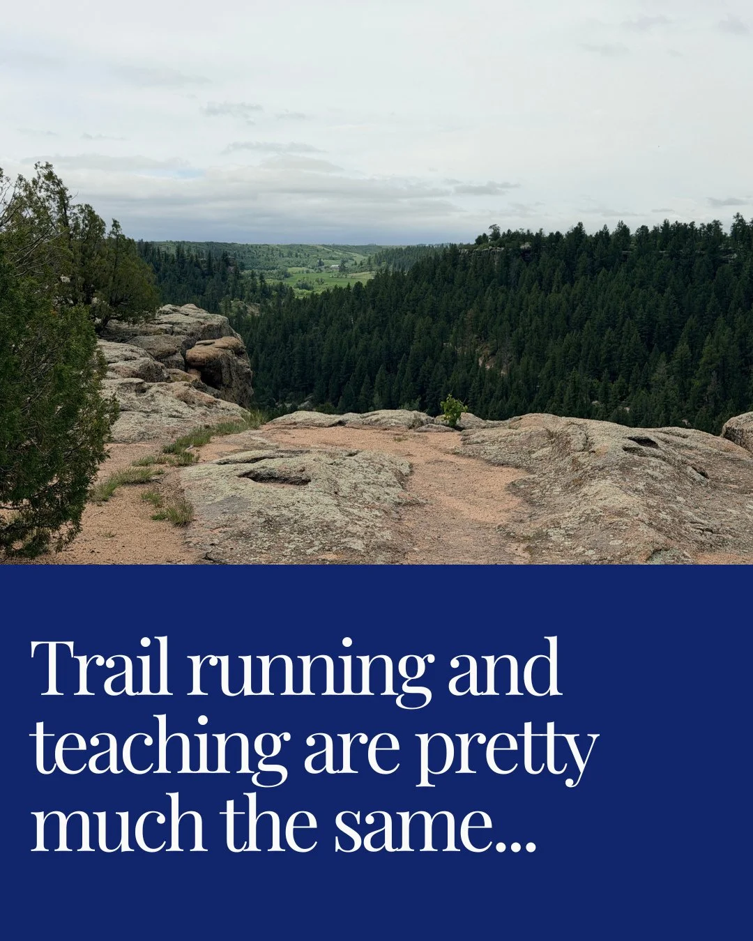 We just wrapped up our spring semester here at Ascend and are immediately rolling into summer sessions. But this morning, my schedule offered up a rare gift, a trail run before the workday began.⁠
⁠
And my brain, being my brain, could not stop thinki