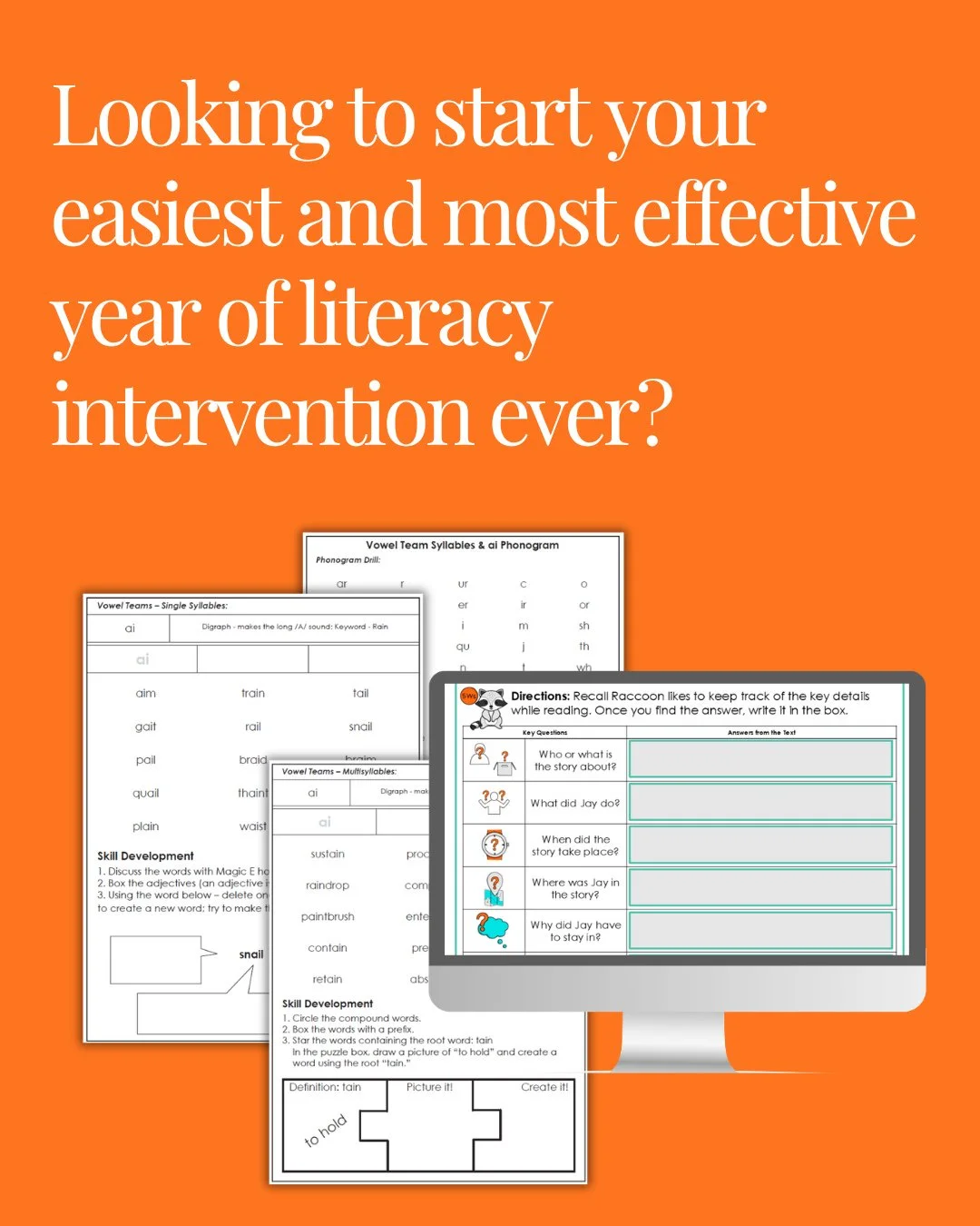 There&rsquo;s no doubt that you&rsquo;re an incredible educator. But if you&rsquo;re finding yourself wondering if there&rsquo;s an easier way to make it all work, I promise there is.⁠
⁠
What if this year&rsquo;s literacy intervention could feel both