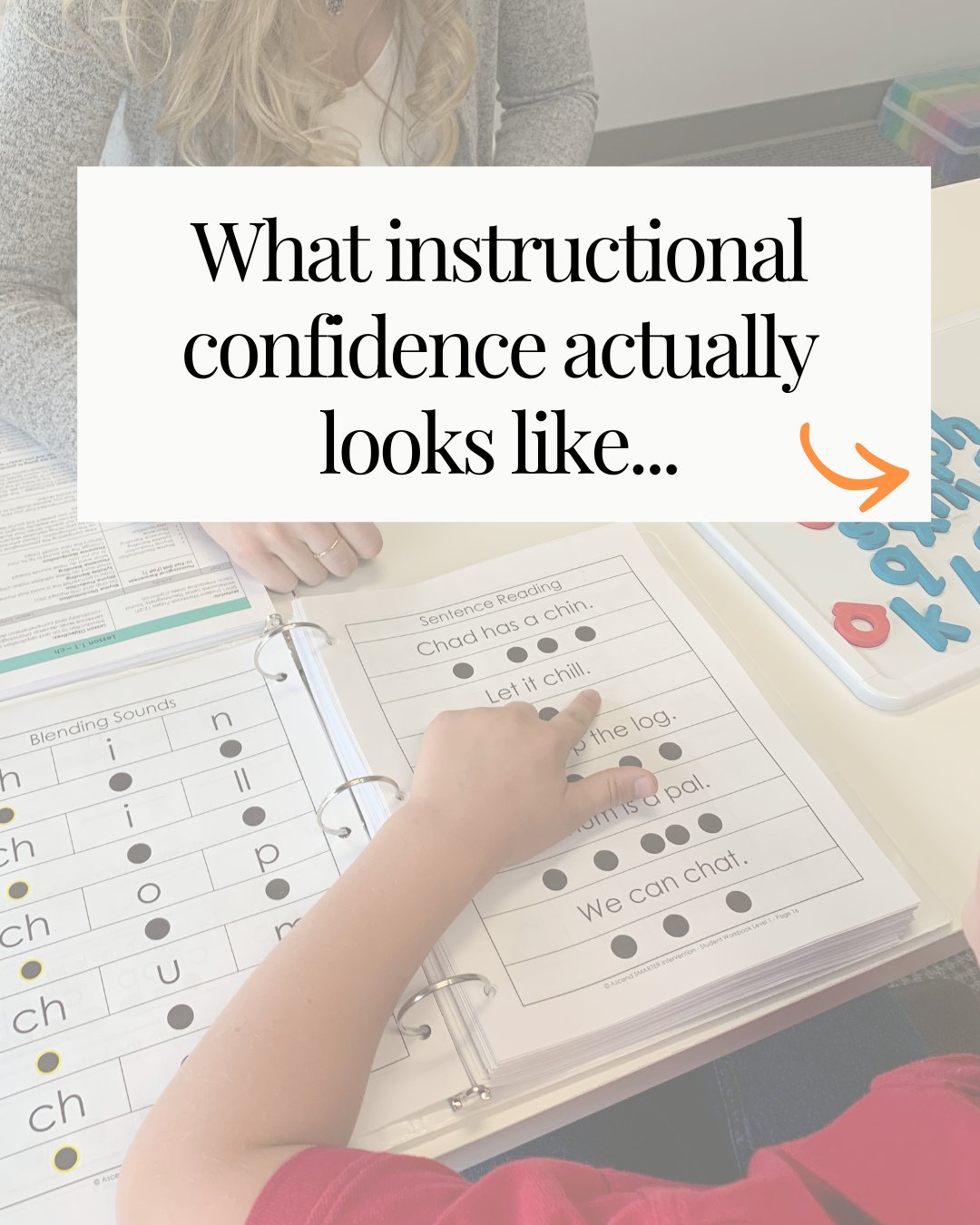 If I could hand every educator just one thing, it would be instructional confidence.⁠
⁠
Because when you have confidence in your instruction, everything feels easier. You don't question your approach, your lessons, your data, or your ability to make 