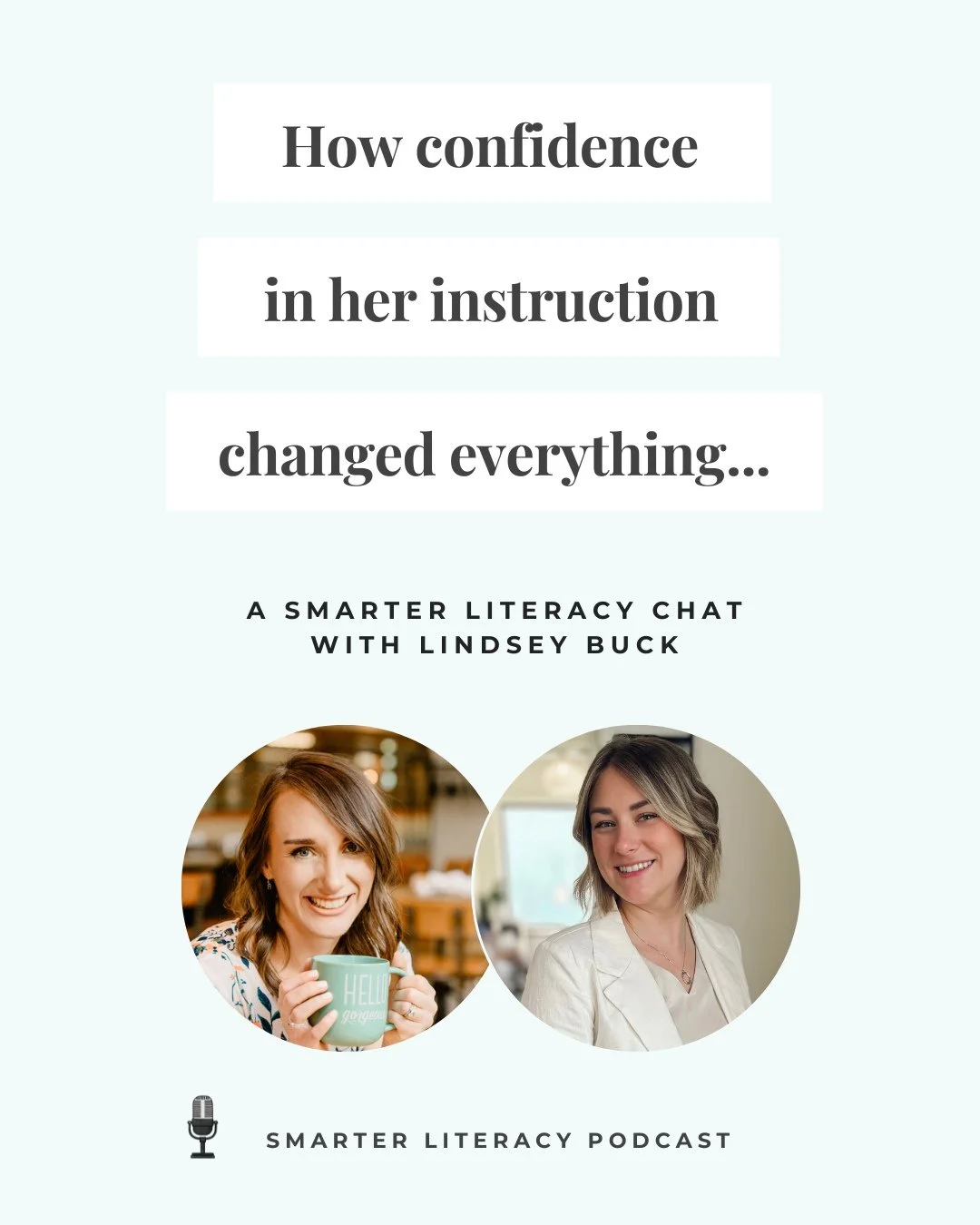 For one of our last SMARTER Literacy Chats of the season, we flipped the script. ⁠
⁠
For those of you who have known us for a while, you may have caught a few of our summer episodes on the podcast where Lindsey talked with educators, administrators, 