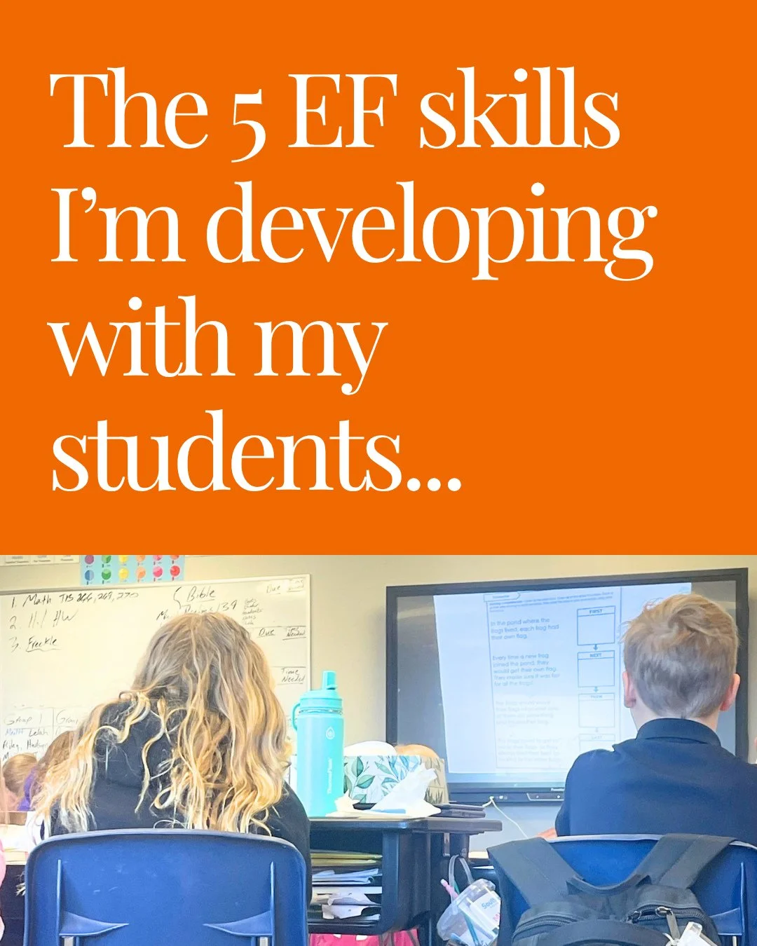 I don't know about you, but teaching small (or even big) humans can be a challenging task, especially when EF skills are still developing.⁠
⁠
At the beginning of the school year, we're always working to develop routines that will allow us to be succe