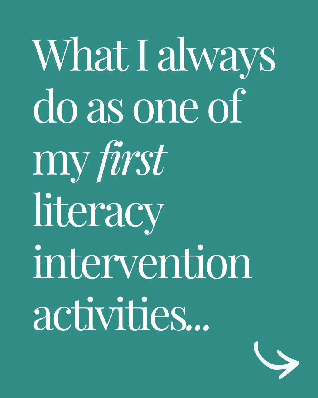 Whenever I start a new literacy intervention group (especially for students who are struggling with decoding or sounding out words in their reading or spelling) I always start by giving a "placement screener."⁠
⁠
If my students are struggli