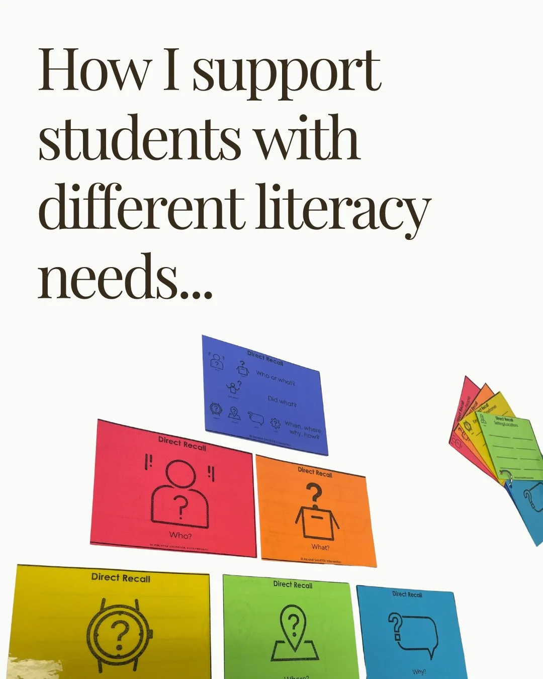 When I'm providing literacy instruction, one of my first goals is always to determine what type of support they need.⁠
⁠
To do this, I think of where each student falls inside a grid. I'm looking at their decoding ability and their language comprehen