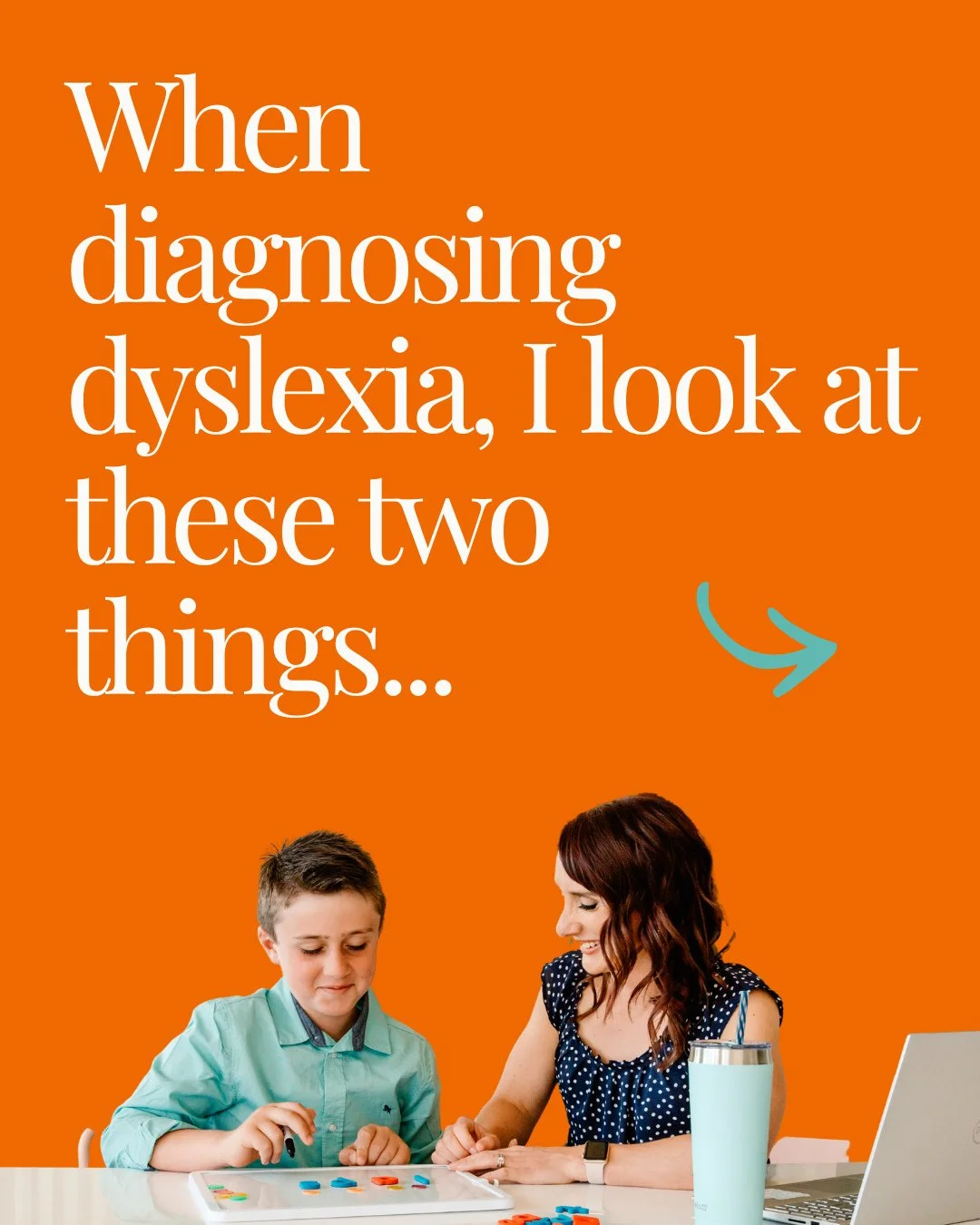 October is Dyslexia Awareness Month, and as an educational diagnostician, I get a LOT of questions about dyslexia. ⁠
⁠
When diagnosing dyslexia, I like to keep it simple. There are two key things I'm looking at:⁠
⁠
1. What does the student's literacy