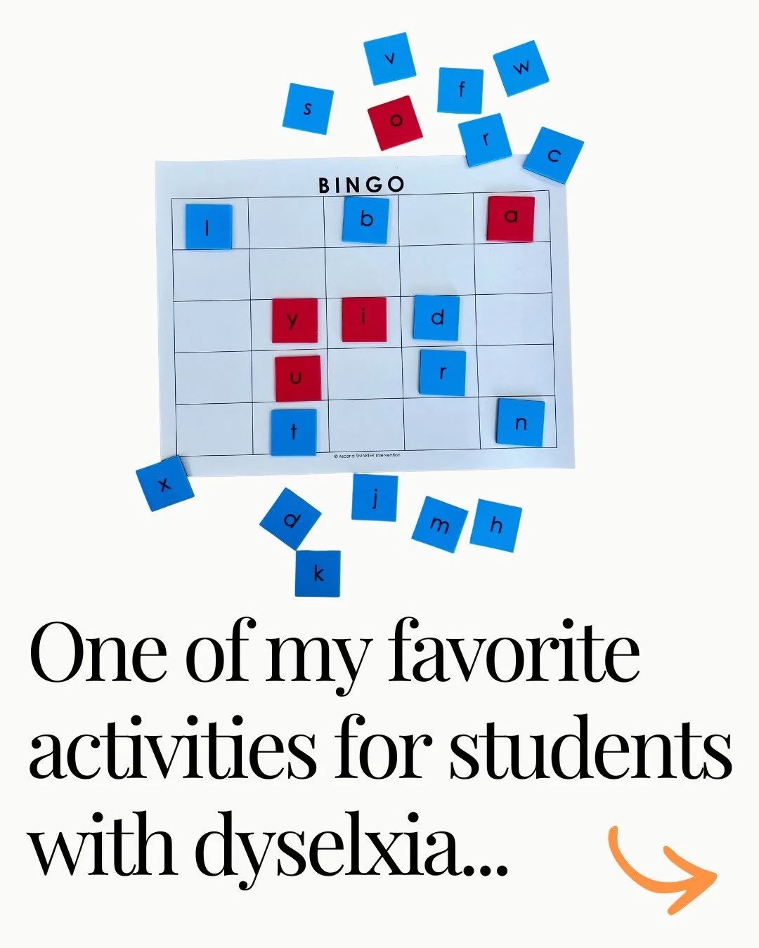 One of my favorite activities for students with dyslexia is also one of the simplest! 🙌⁠
⁠
When we're teaching letter-sound relationships, it's important to practice the connection in BOTH directions.⁠
⁠
Students need to be able to see a letter (or 