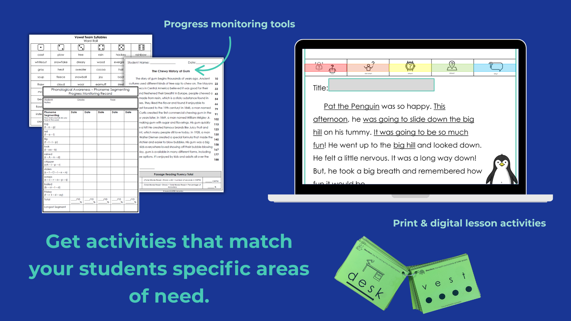 Structured Literacy Progress Monitoring Activities