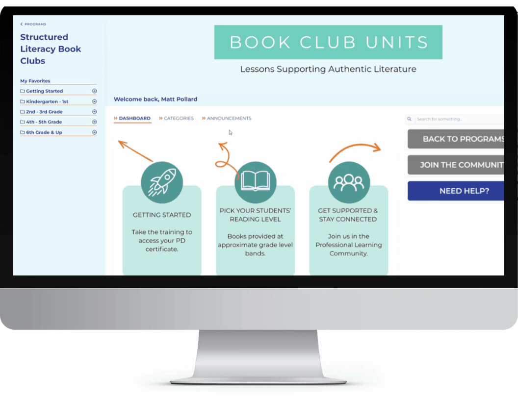 Bookclub Program Walkthrough GIF