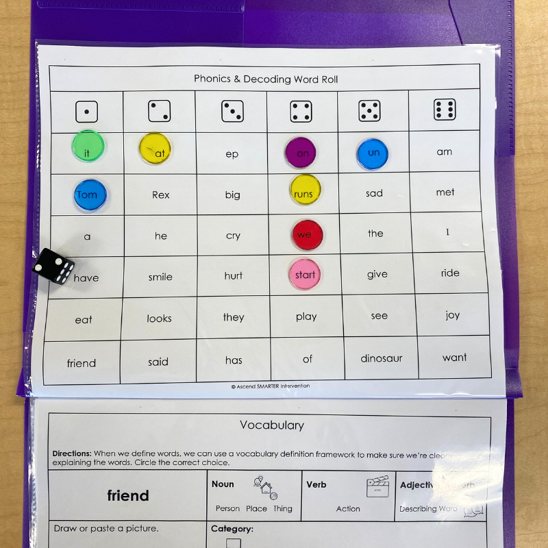 Fast 5 Phonics and Decoding Word Roll