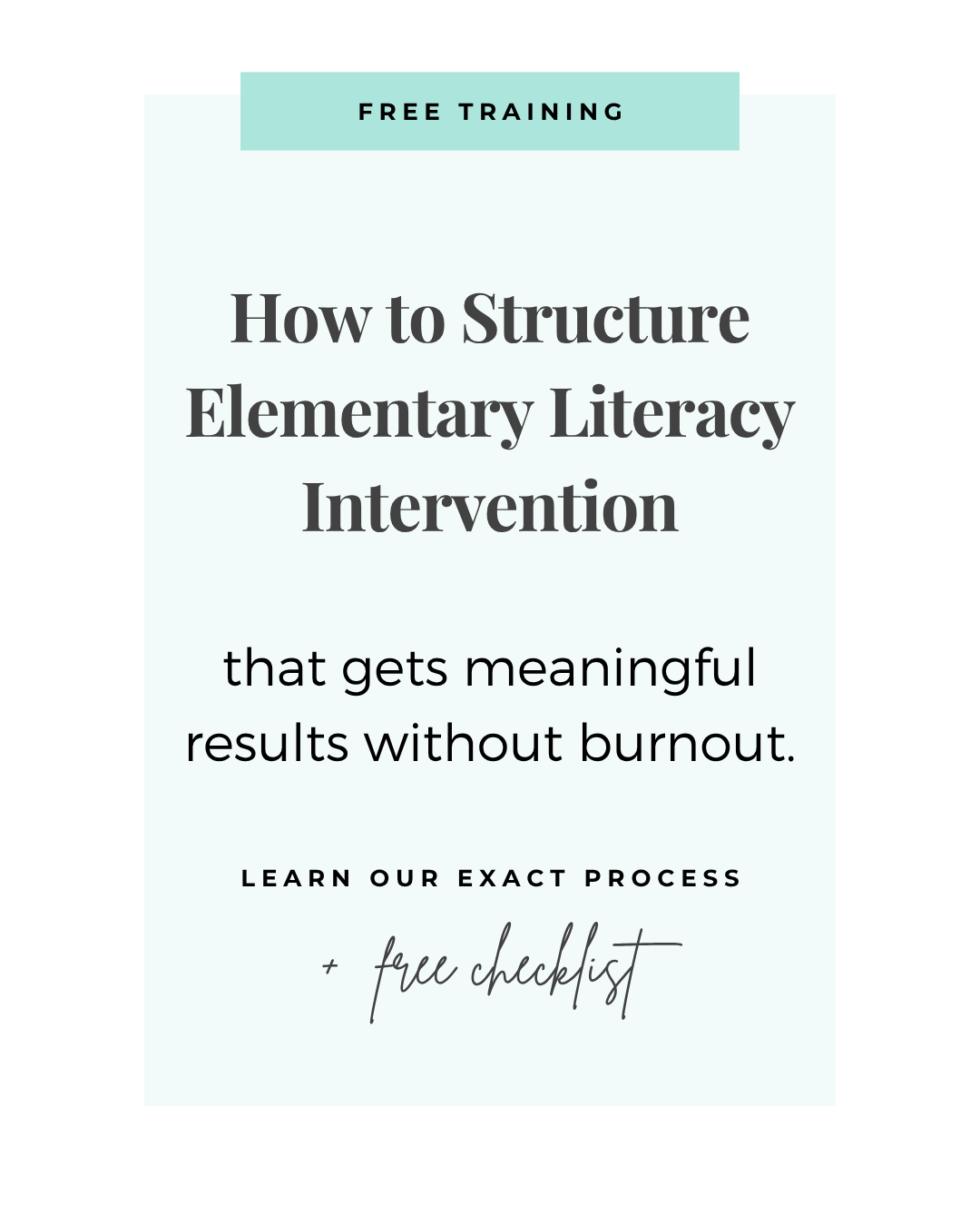 Structured Literacy Training