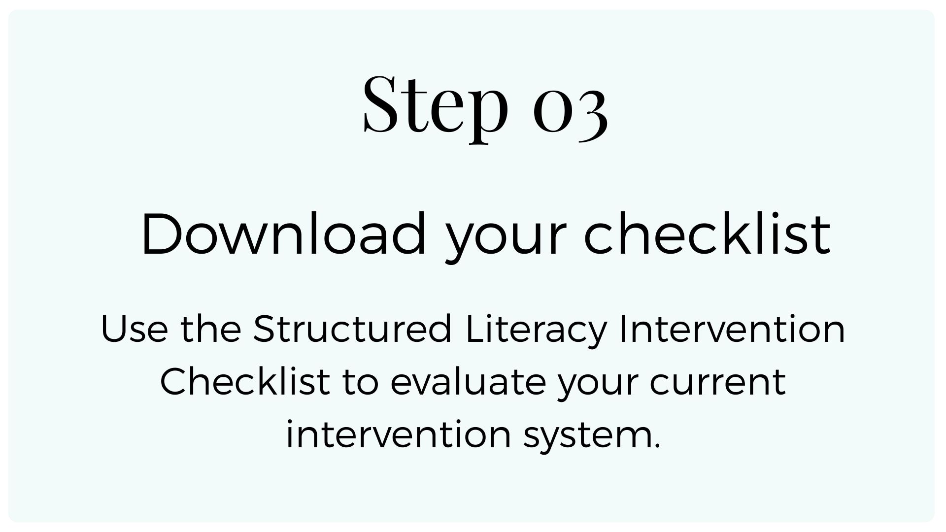 Structured Literacy Training
