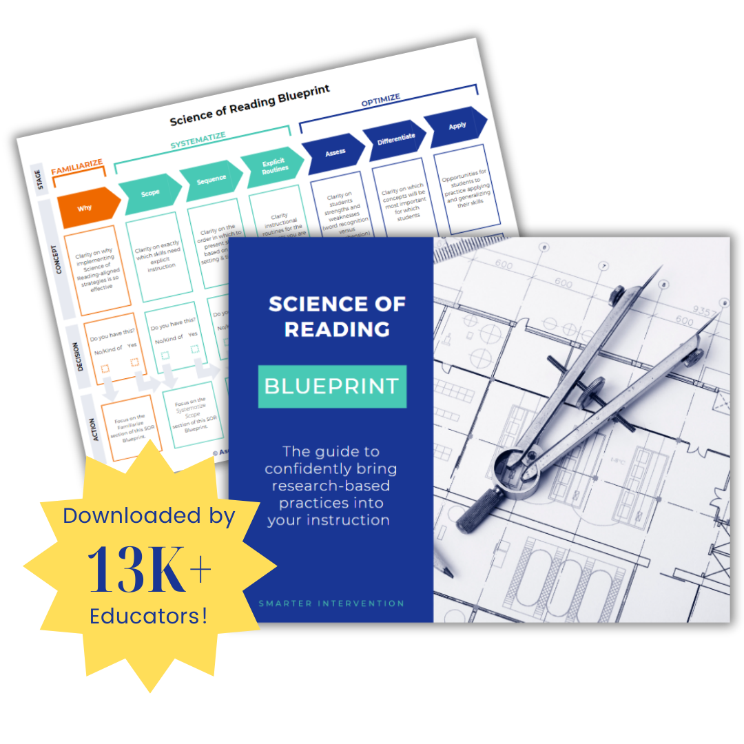Science of Reading blueprint to learn research-based reading instruction.