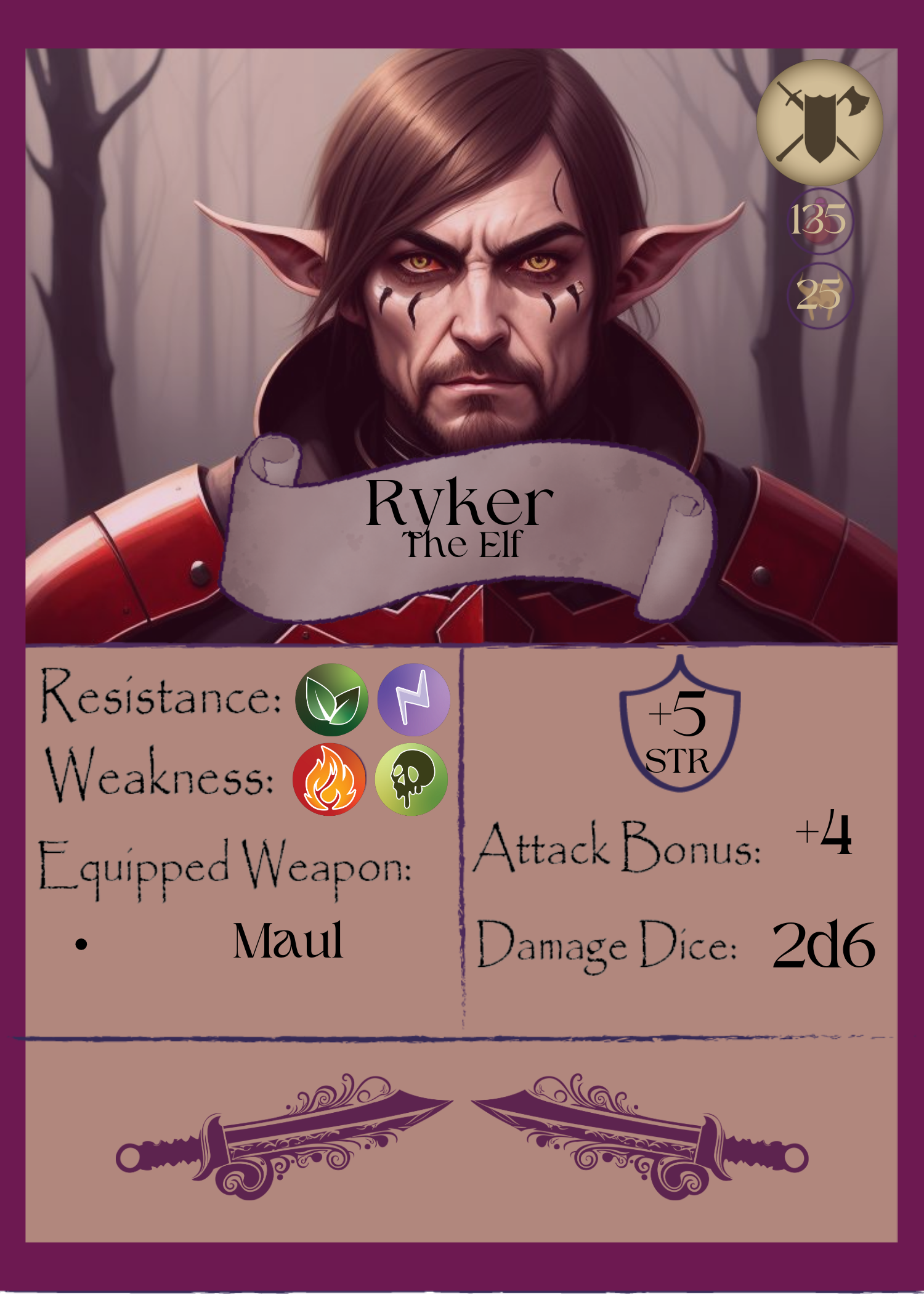Villain Card, Fighter