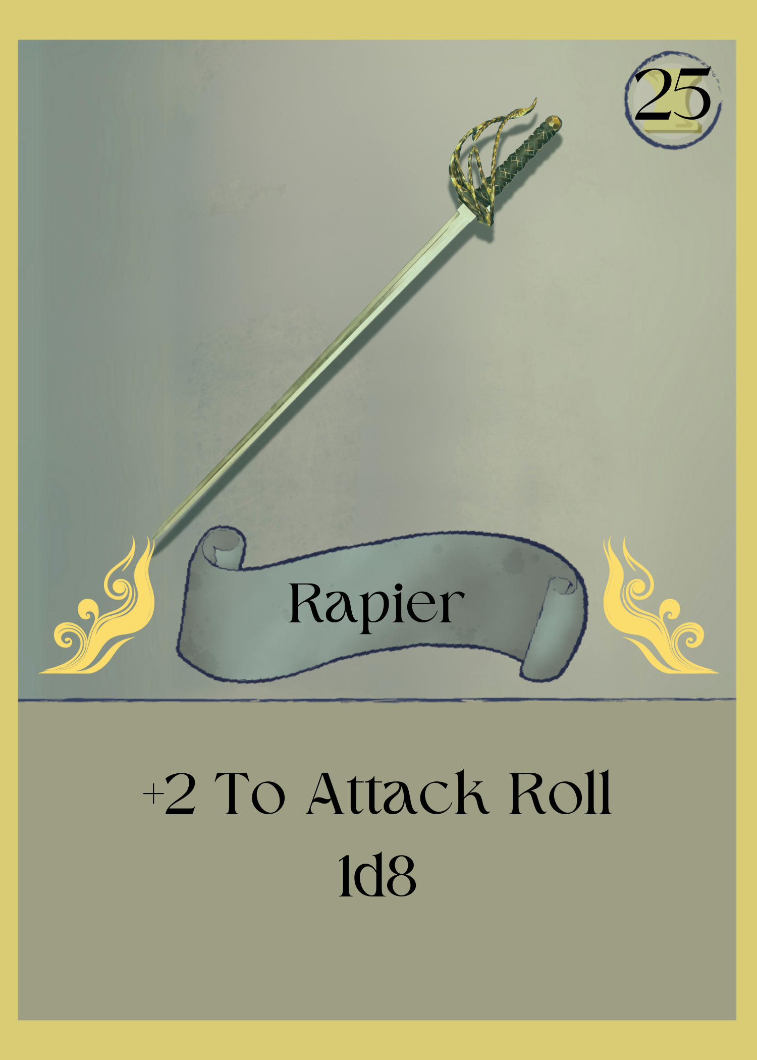 Item Card, Rapier
