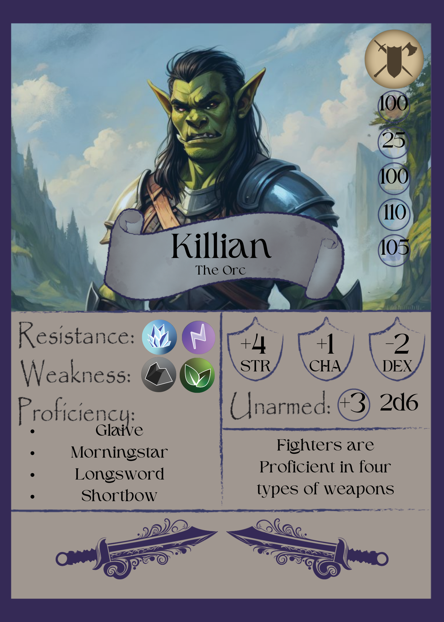 Hero Card, Fighter