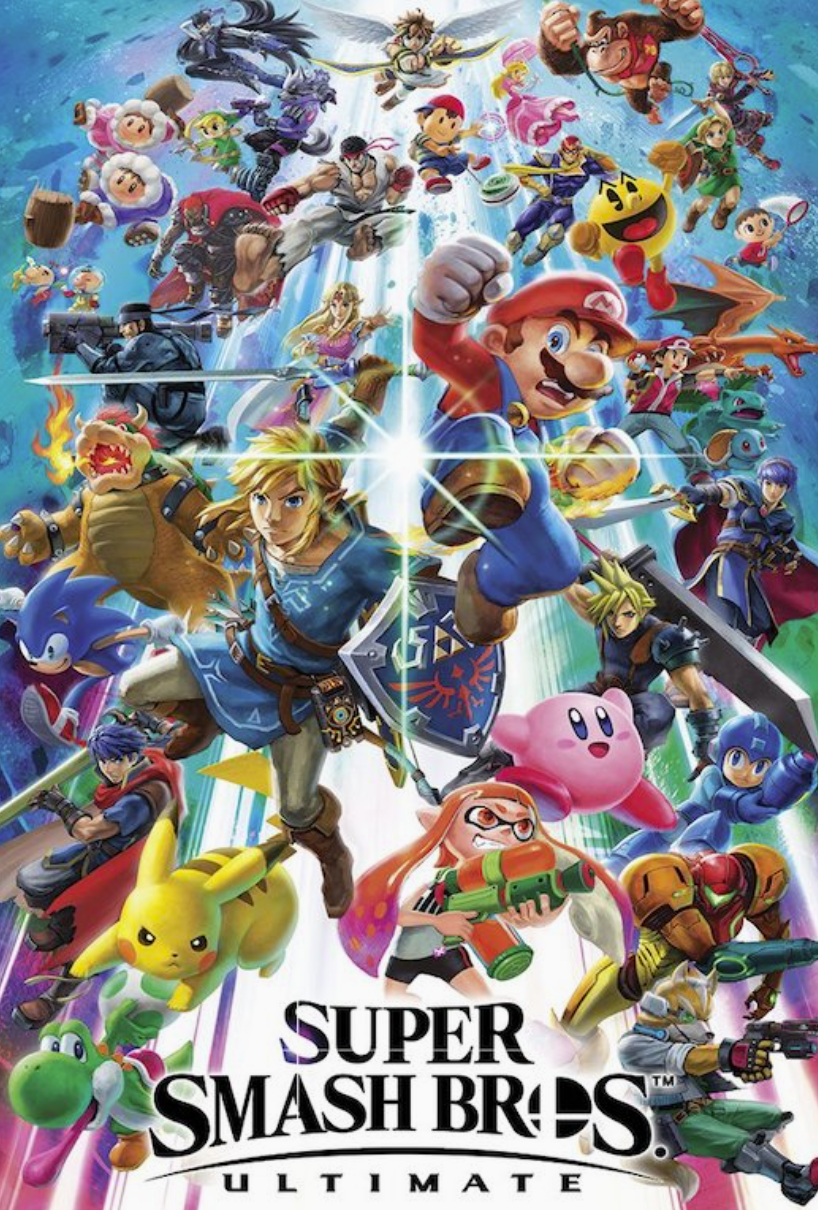 Super Smash Brothers Ultimate Gaming Poster